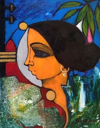 Abrar Ahmed, 12 x 16 Inch, Oil on Canvas, Figurative Painting, AC-AA-613 Abrar Ahmed, 12 x 16 Inch, Oil on Canvas, Figurative Painting, AC-AA-613